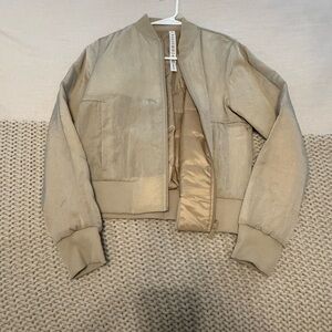 Lululemon Beige Bomber Jacket
